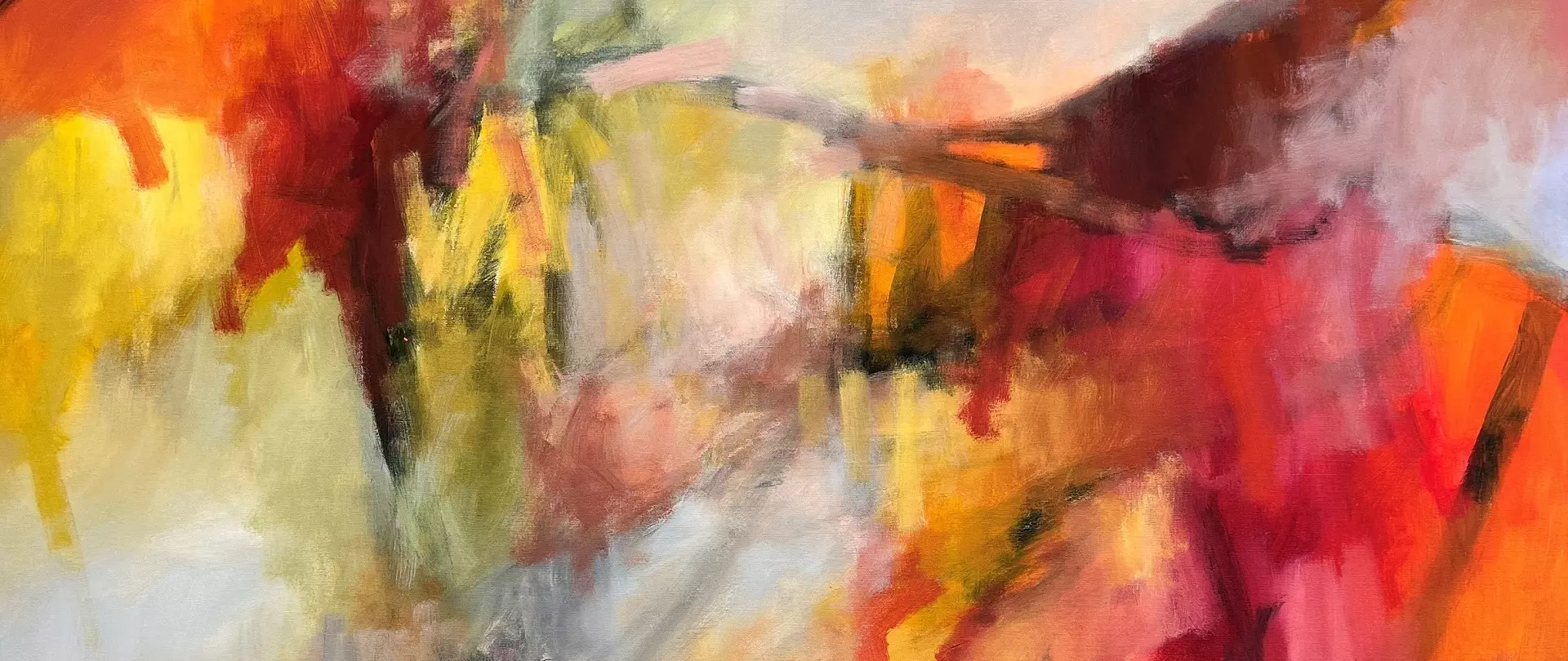 Abstraktes Werk von artistravel-Dozentin Andrea Rathert-Schützdeller.