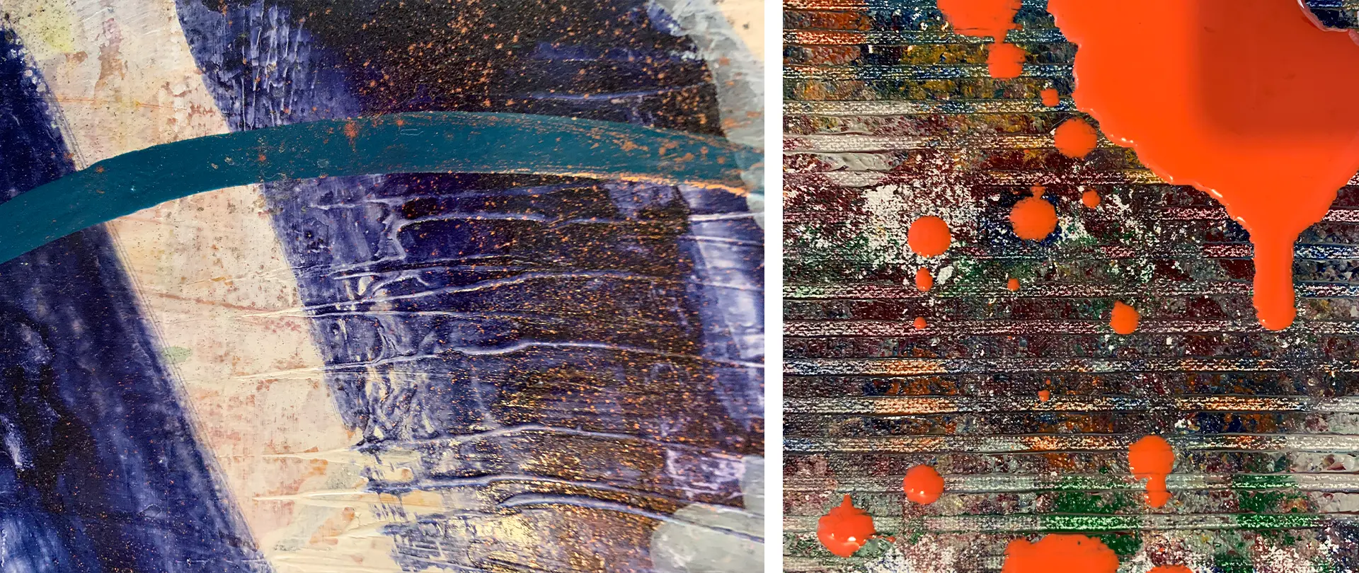 071426 Schwartinsky Probst Gießtechniken Variante 2 Abstrakte Acrylmalerei mit Fließ- und Gießtechniken in lebendigen Farben und organischen Formen, die kreative Freiheit und experimentelle Strukturen zeigt