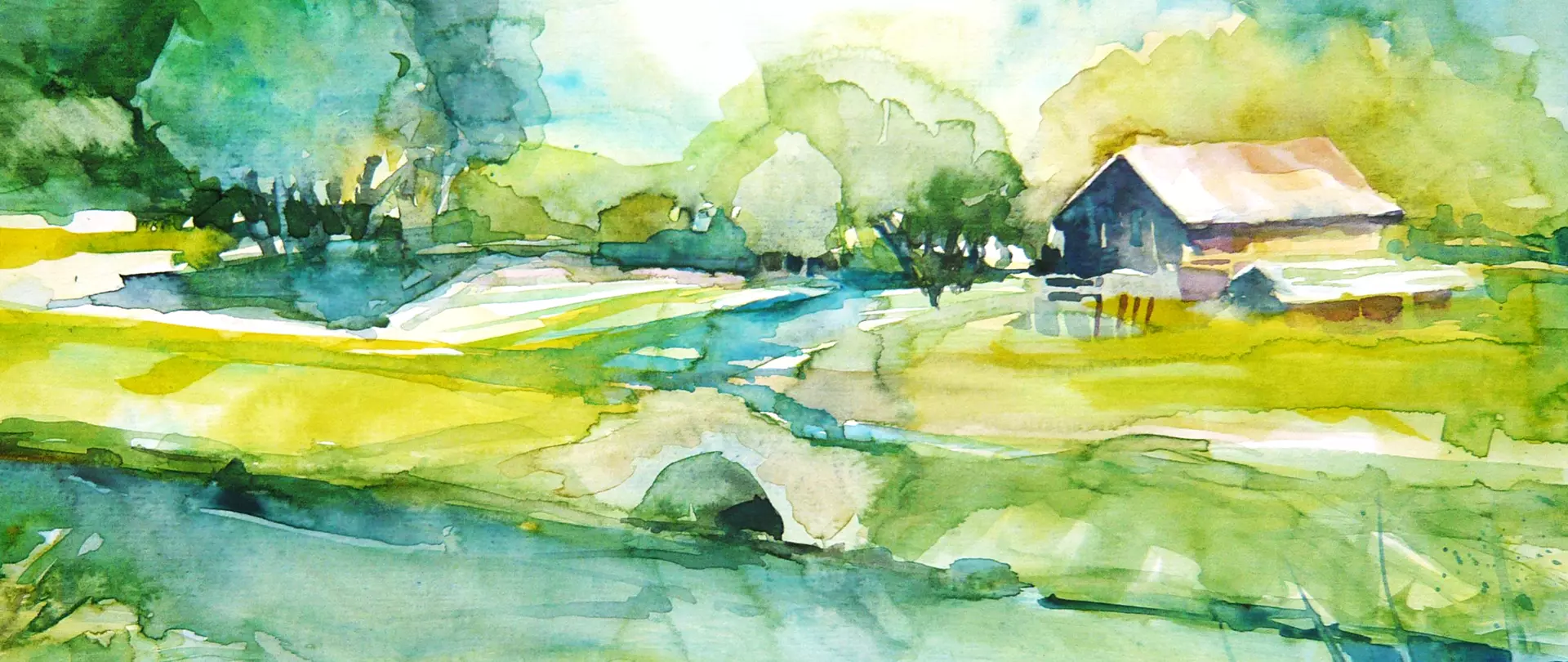 Bodensee in Aquarell, Malreise Aquarell