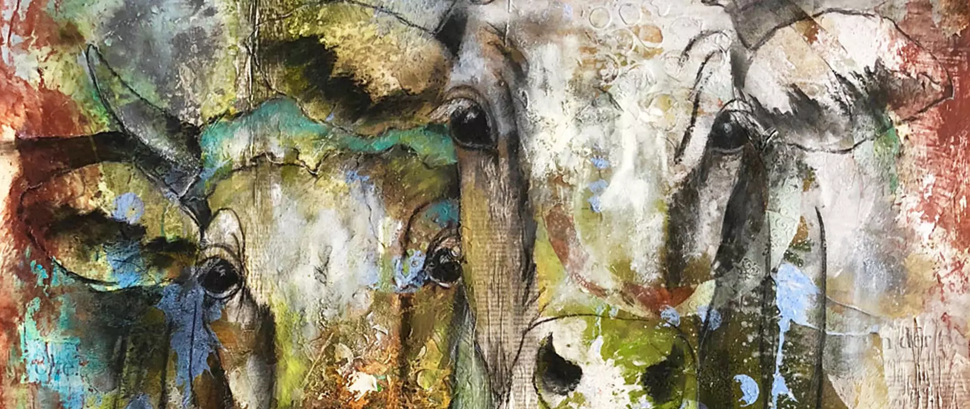 artistravel Dozent Malerei Anita hörskens Acryl Tiere Kuh