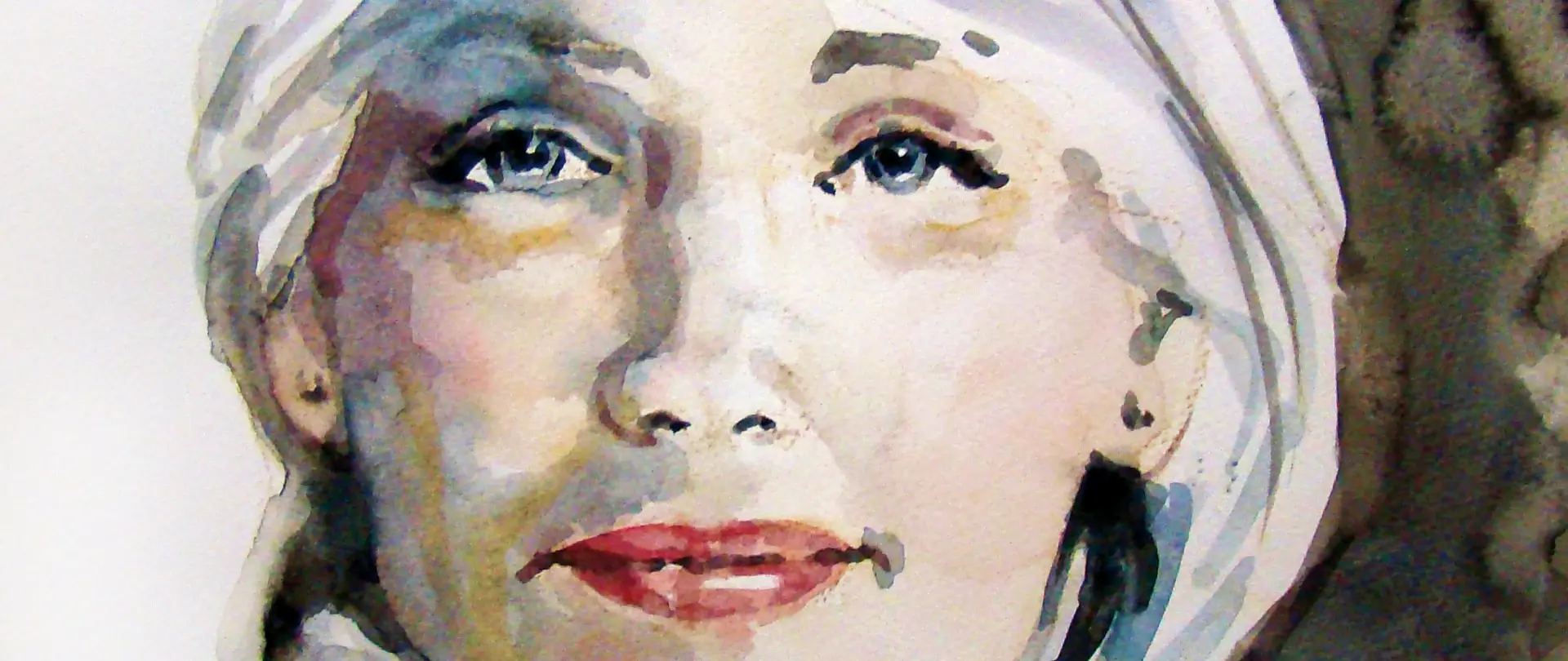 db24f1aa 442e 4f3a 8a0b 9a6923e03e1f Aquarellportrait einer Frau mit sanften Farbübergängen und fein ausgearbeiteten Gesichtszügen, die Ausdruck und Emotion vermitteln