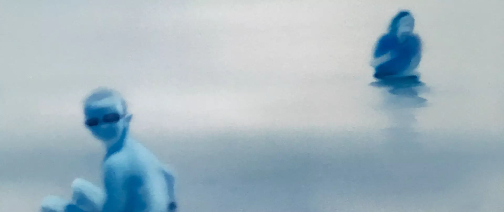 Zwei Figuren in Öl unscharfes Meer , erstellt von Katja Zander Dozentin bei artistravel