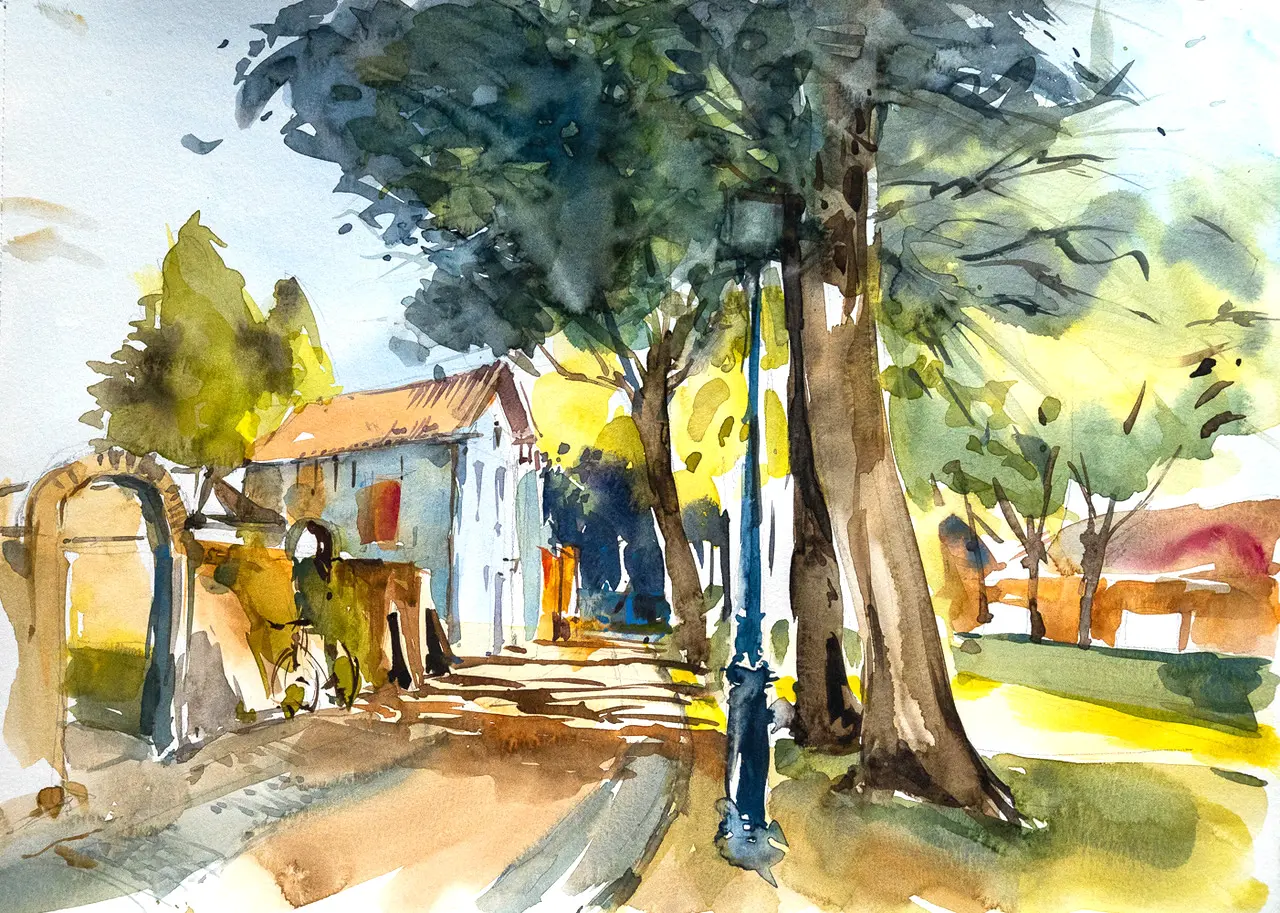 Aquarell von Sebastian Schön