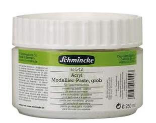 Tipps zum Malen und Zeichnen Lernen, Modellierpaste, Bild: Schmincke Ein Bild der groben Modellierpaste von Schmincke.