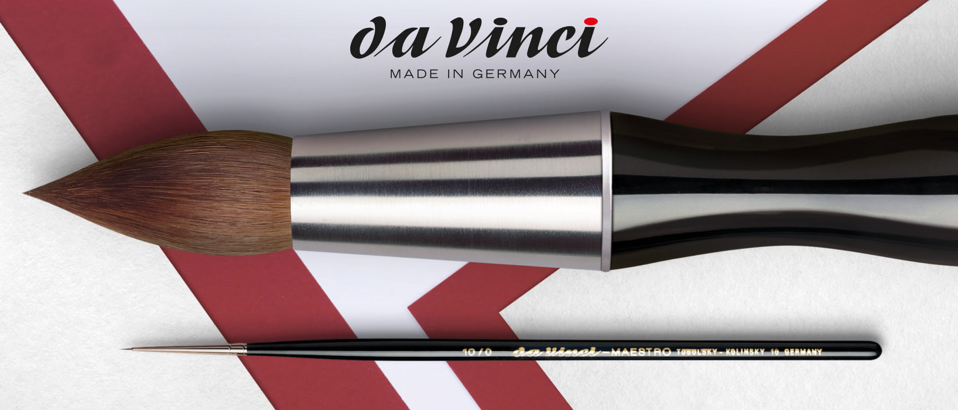 Dünner und dicker Pinsel von DaVinci