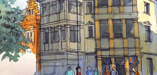 Urban Sketching: Borkum mit dem Skizzenbuch entdecken