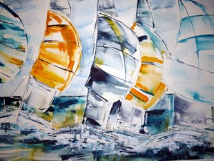 Aquarell malen lernen, Malkurs, Werk: Claudia Kassner Ein Aquarellmalerei von Claudia Kassner.