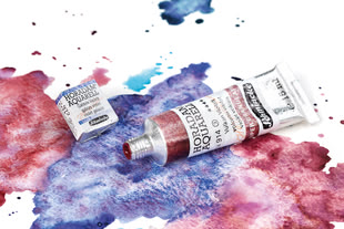 Eine Tube der supergranulierenden Farbtöne von Schmincke Horadam Aquarell