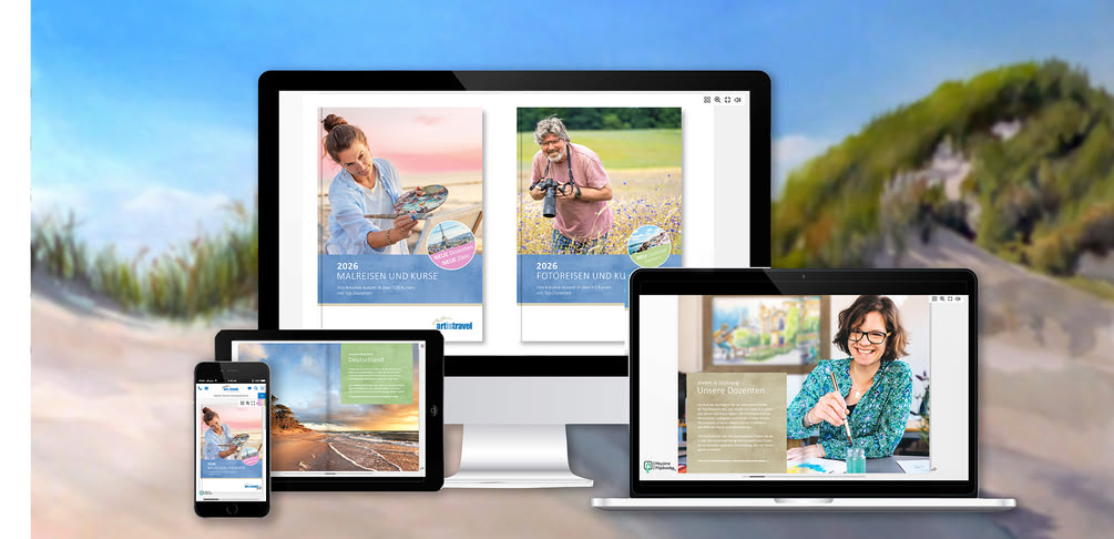 Vorschau der Online Kataloge auf verschiedenen Medien