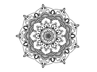 Zeichnung eines Zentangle Mandalas