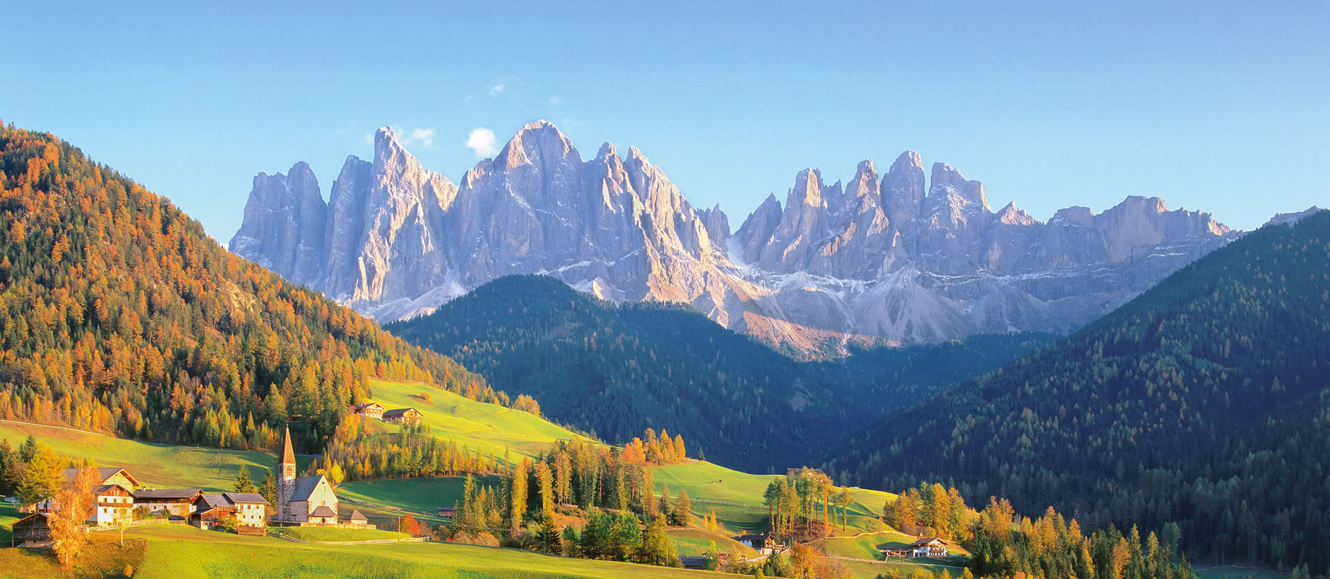 Suedtirol Berge Landschaft Sonne