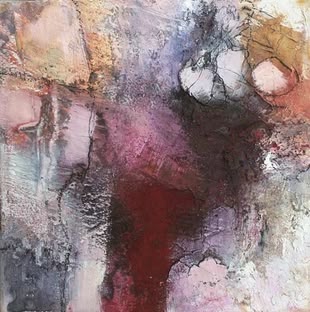 Abstrakte Acrylmalerei erstellt von Angelika Biber.