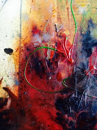 Abstraktes Werk von Anita Hörskens.