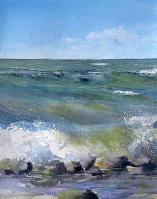 by Wiebke Meier Ein Aquarellbild, das mit Schmincke AQUA DROP Farben gemalt wurde