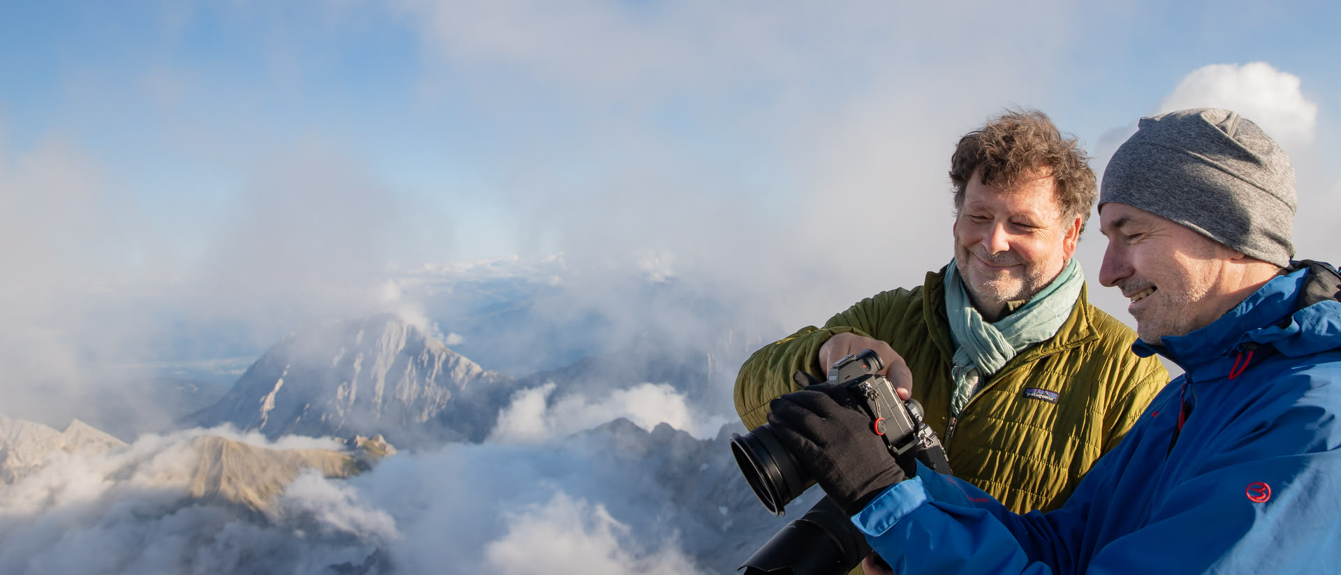 Mark Robertz mit Kunde Berg Berglandschaft Bergfotografie Fotografie Kreativreise Fotokurs