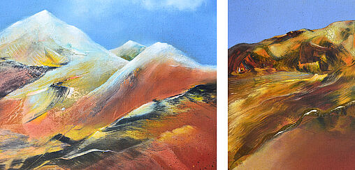 Berge malen in Acryl – von realistisch bis experimentell