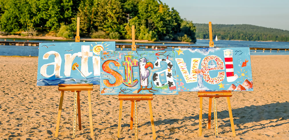 artistravel Teamshooting Leinwand Malerei Malen 