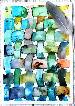 Aquarell malen lernen Malkurs, Foto: Alexa Dilla Ein Bild der Aquarellmalerei.