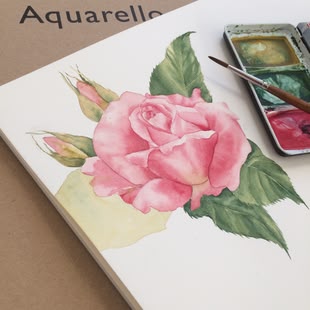 by Kristin Tessen Eine aquarellierte Rose
