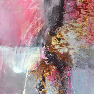 Abstrakte Acrylmalerei erstellt von Angelika Biber.