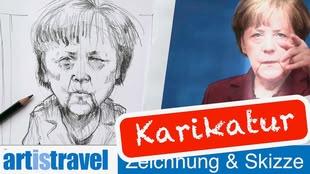 Karikatur einer bekannten Persönlichkeit.