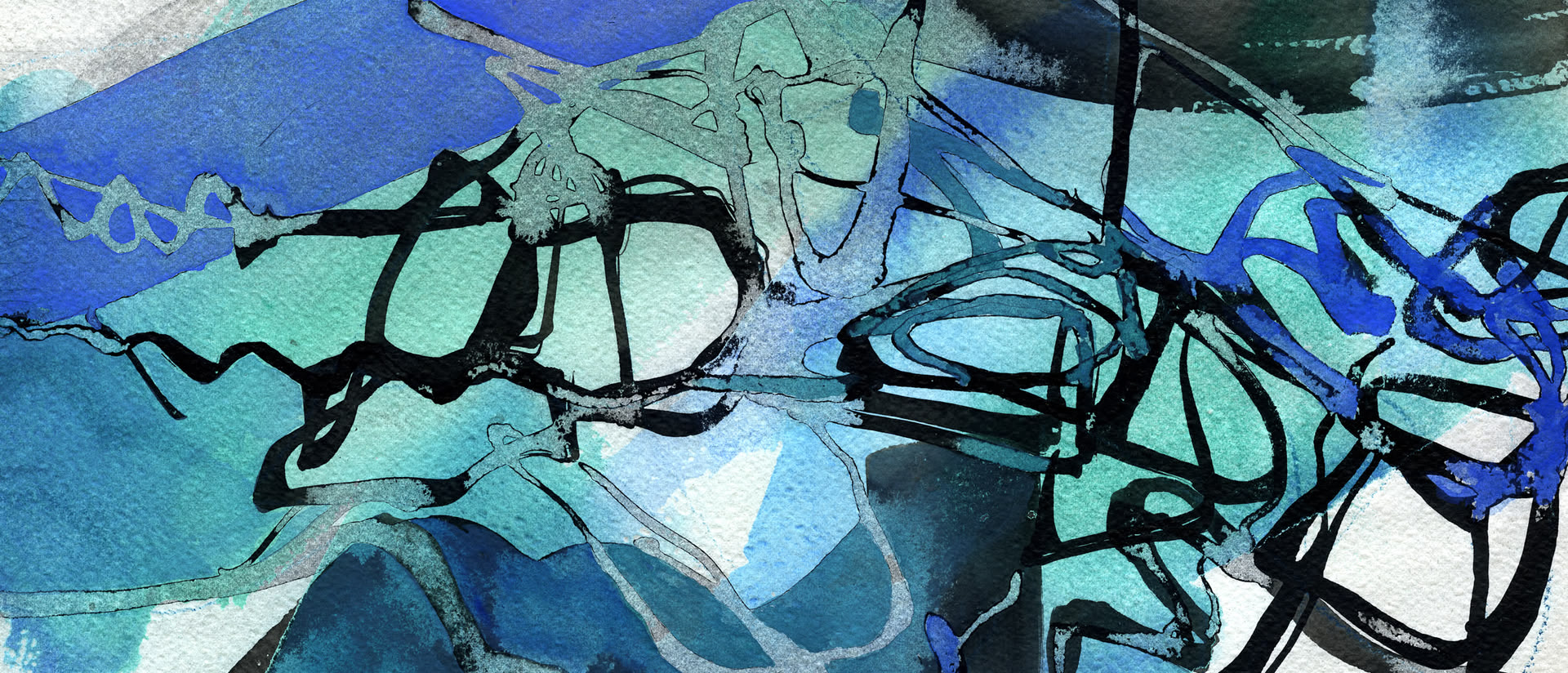 Expressive Aquarellzeichnung Jutta Hoefs