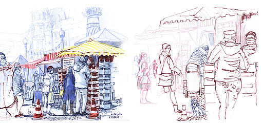 Urban Sketching – Menschen in der Stadt