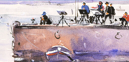 Malerisches Venedig: Das lockere Städteaquarell