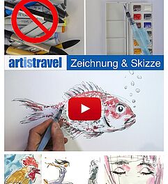 malen und zeichnen lernen mit Aqua Brush Werk: Artistravel