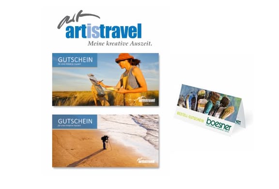 Gutschein Artistravel oder boesner Workshop