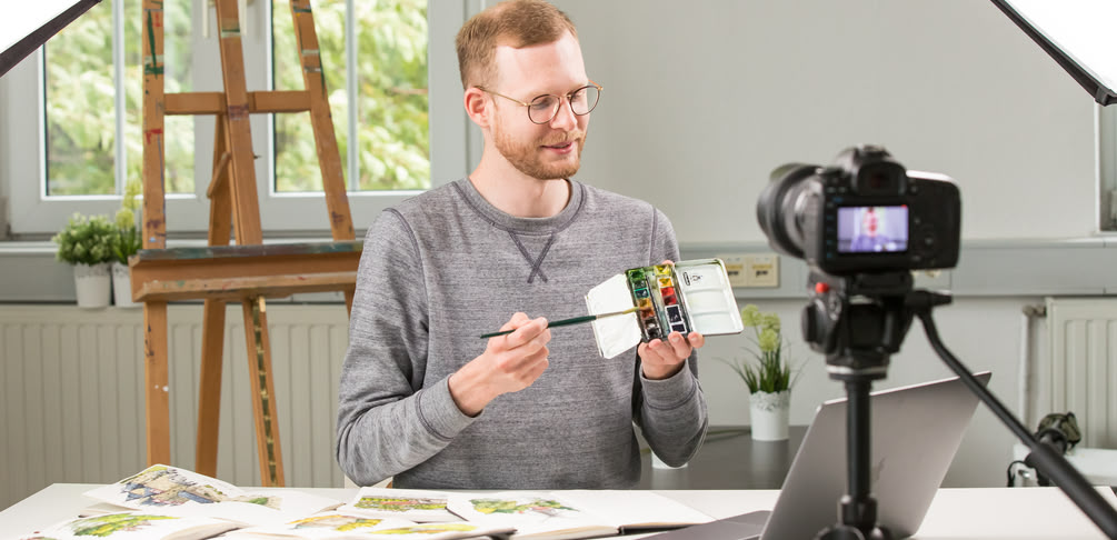 Set-Up eines Onlinekurses von Danny Hawk