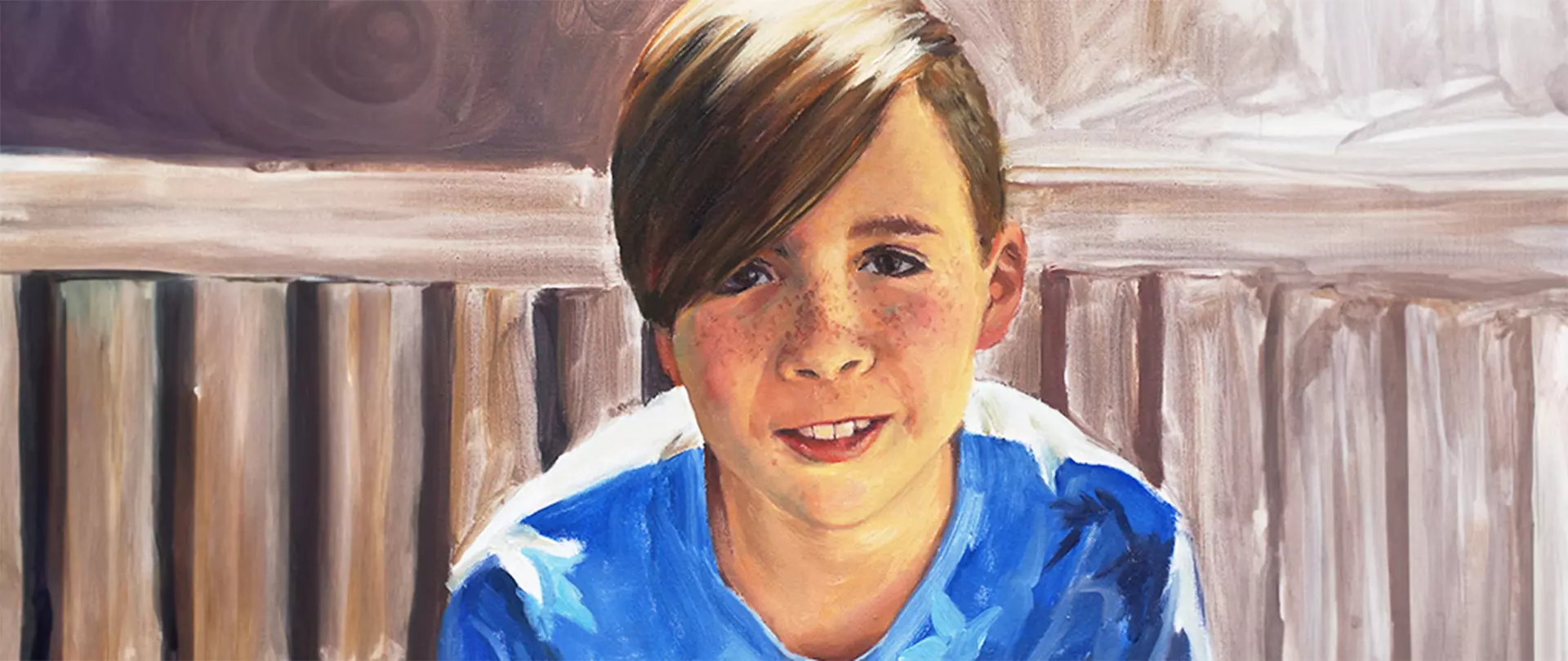 Öl-Portrait von einem Jungen, gemalt von Thomas Beecht (artistravel-Dozent)